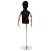 vidaXL Manechin Ajustabil 120-157 cm cu Bază Unisex PP Negru