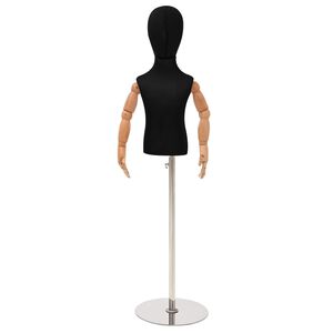 vidaXL Manechin Ajustabil 120-157 cm cu Bază Unisex PP Negru