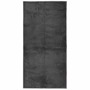 vidaXL Covor IZA aspect scandinav cu fire scurte, antracit,100x200cm