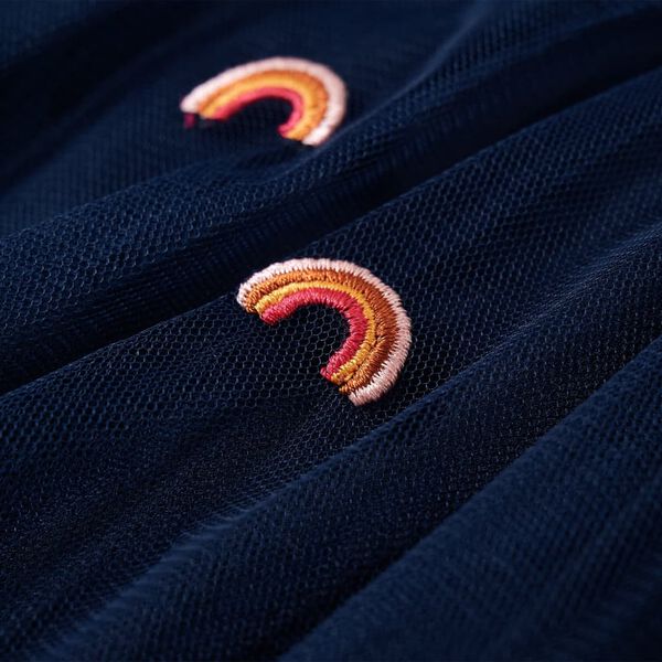 Fusta pentru copii cu tul, bleumarin, 116