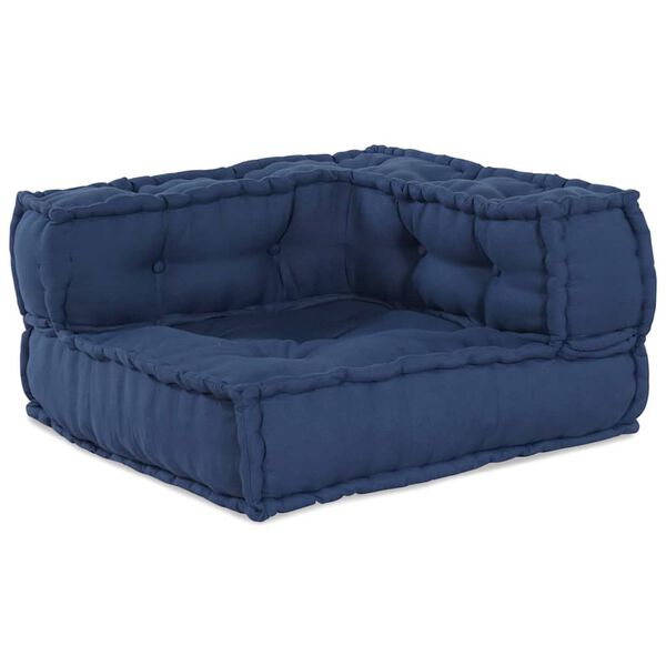 vidaXL Canapea modulară 2 pcs Indigo 140 x 70 x 56 cm țesătură