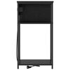 vidaXL Dulap de noapte Stejar Negru 41 x 28 x 76 cm Lemn compozit