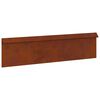 vidaXL Gard pentru melci 100 x 3,5 x 25 cm Ruginit