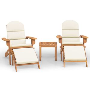 vidaXL Set mobilier de grădină Adirondack, 3 piese, lemn masiv acacia