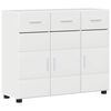 vidaXL Bufet FLORIN 88,5 x 30,5 x 73 cm Alb lucios Lemn compozit