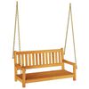vidaXL Leagăn de grădină 2 -Seater 110 x 56 x 58,5 cm natural