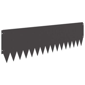 vidaXL Margine pentru gazon 10 pcs 103 x 30 cm Oțel Negru
