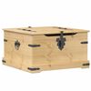 vidaXL Cutie de depozitare &bdquo;Corona&rdquo;, 78x78x45 cm, lemn masiv de pin