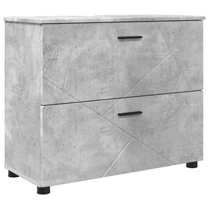 vidaXL Dulap de Baie cu sertar cu ușă Gri din beton 76,5 x 35 x 64 cm