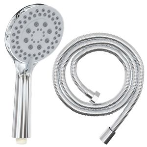 vidaXL Set de cap de duș Crom 150 cm Oţel inoxidabil