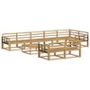 vidaXL Set de canapele de exterior 9 buc. Alb Lemn Solid de Acacia