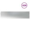 vidaXL Borduri de gazon 20 buc 25x103 cm Oțel galvanizat