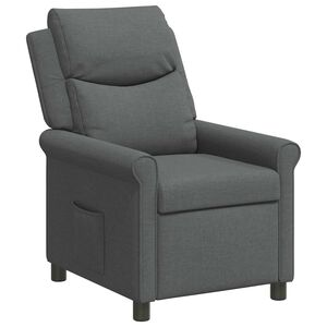vidaXL Fotoliu recliner Gri &icirc;nchis 69 x 93 x 102 cm Țesătură