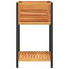 vidaXL Jardinieră de grădină cu raft 45x45x80cm lemn masiv acacia/oțel