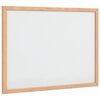 vidaXL Tablă albă magnetică cu cadru din lemn masiv de pin 40x30 cm