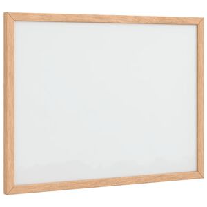 vidaXL Tablă albă magnetică cu cadru din lemn masiv de pin 40x30 cm