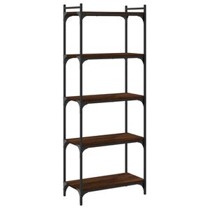 vidaXL Bibliotecă 5 niveluri, stejar maro 60x30x154 cm, lemn prelucrat
