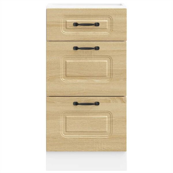 vidaXL Dulap de bază de bucătărie &bdquo;Kalmar&rdquo; din lemn de stejar Sonoma