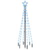 vidaXL Brad de Crăciun, 108 LED-uri albastre, 180 cm, cu țăruș,