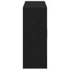 vidaXL Bufet din stejar negru 91x29,5x75 cm, lemn stratificat