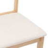 vidaXL Scaune sufragerie cu perne 2 buc cauciuc din lemn masiv natural