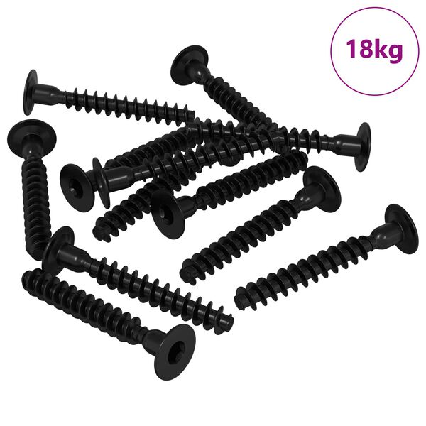 vidaXL Șurub Cap Socket 5143 pcs Negru Fier