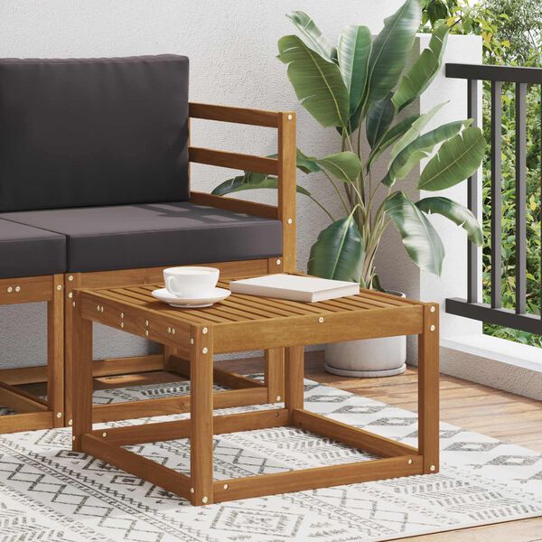 vidaXL Masă de exterior Lemn Solid de Acacia natural 59 x 59 x 37 cm