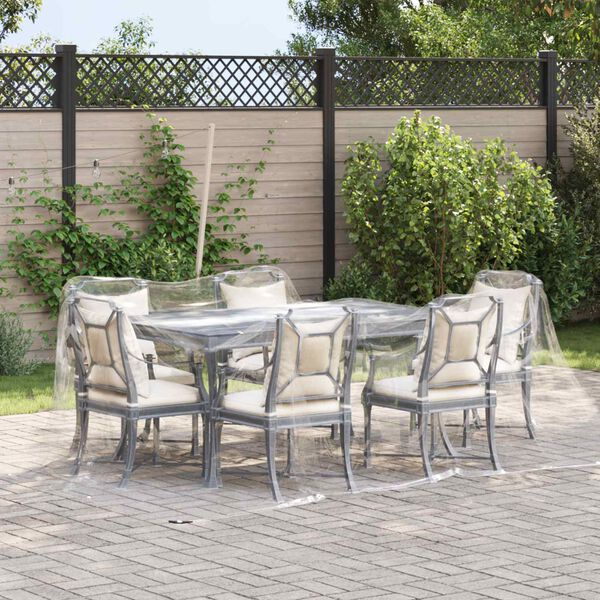 vidaXL Tarpolină Transparent 3 x 4 m PVC