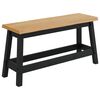 VidaXL Bancă de Dining EKAI Negru 91,5 x 29 x 45,5 cm