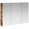 vidaXL Dulap cu oglindă pentru baie Stejar fumuriu 100 x 14,5 x 70 cm