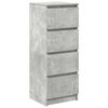 vidaXL Bufetă Gri Beton 37,5x35x99 cm Lemn prelucrat