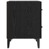 vidaXL Dulap de pat Stejar Negru 40 x 35 x 47,5 cm Lemn compozit
