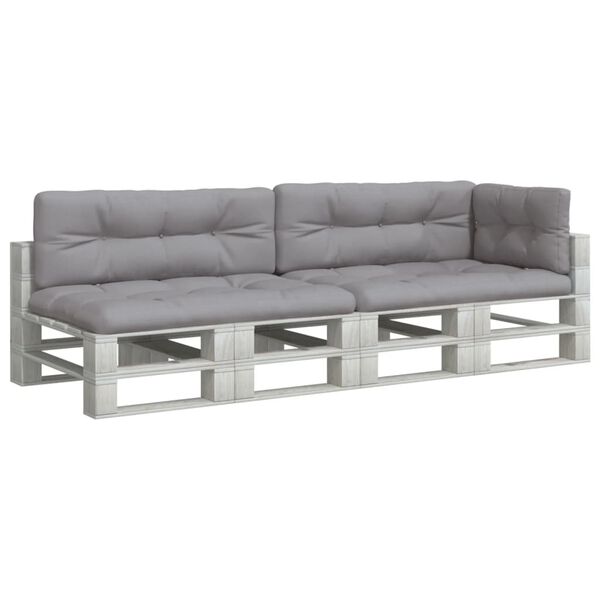 vidaXL Perne pentru paleți, 5 buc., gri, material textil