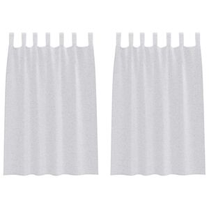 vidaXL Cortină din Voile 2 buc. Gri deschis 140 x 140 cm Poliester