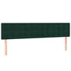 vidaXL Pat box spring cu saltea, verde &icirc;nchis, 180x200 cm, catifea