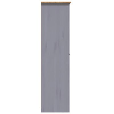 vidaXL Șifonier cu 3 uși, gri, 118 x 50 x 171,5 cm, pin gama Panama