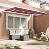 vidaXL Cortina Retractabilă Manual Burgundy 250 x 200 cm țesătură