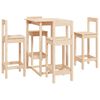 vidaXL Set mobilier de bar, 5 piese, lemn masiv de pin