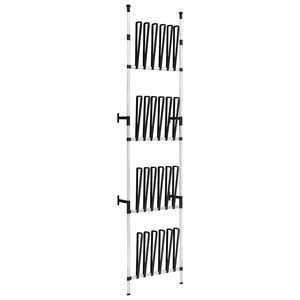 vidaXL Sistem telescopic pentru ghete, cu bare, aluminiu