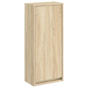 vidaXL Chiuvetă de baie suspendată Stejar Sonoma 35 x 20 x 81 cm