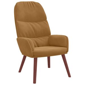 vidaXL Scaun de relaxare, maro, catifea
