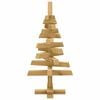 vidaXL Brazi de Crăciun cu suport Maro 60 cm Lemn masiv de pin