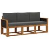 vidaXL Set de canapele de exterior 3 buc. Natural și Antracit