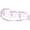 vidaXL Cadru de pat otoman cu saltele, țesătură albastră 160x200cm