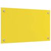 vidaXL Spate de bucătărie 2 pcs Galben 70 x 40 cm sticlă securizată