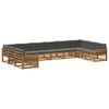 vidaXL Seturi de canapele cu pernă 10 pcs Lemn Solid de Acacia