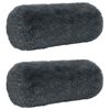 vidaXL Husă pentru pernă 2 pcs HEERLEN Antracit &Oslash; 15 x 40 cm Fleece PV