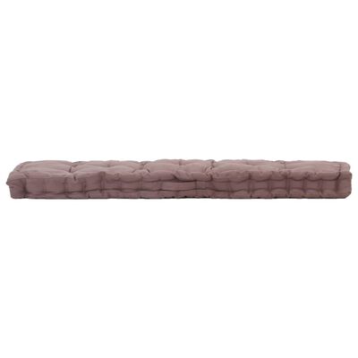 vidaXL Pernă podea canapea din paleți, gri taupe, 120x40x7 cm, bumbac