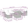 vidaXL Set canapele de grădină cu perne 5 piese bej poliratan/acacia