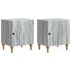 vidaXL Dulap de noapte 2 pcs Sonoma gri 43 x 34,5 x 50 cm
